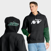 New York Jets Helmet Alt Pullover Hoodie - Black cheap