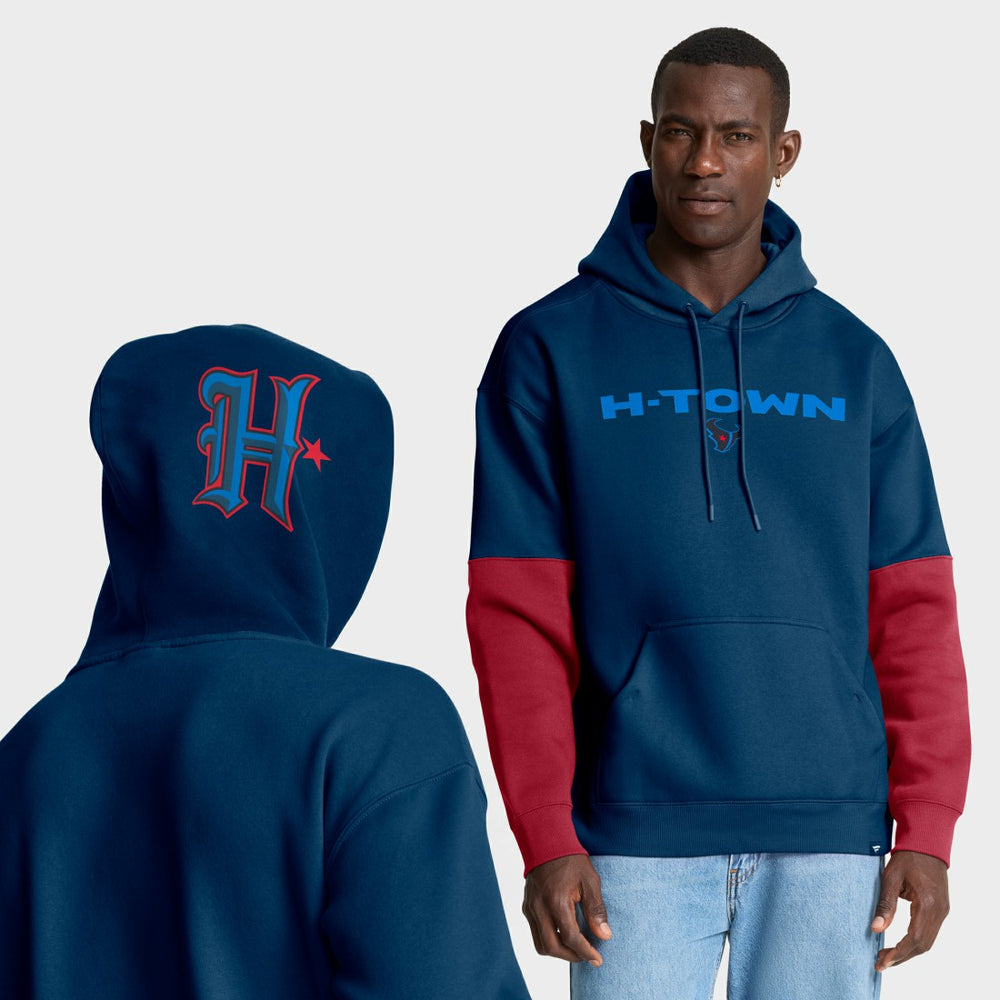 Houston Texans Helmet Alt Pullover Hoodie - Navy sale