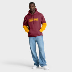 Washington Commanders Helmet Pullover Hoodie - Burgundy on sale