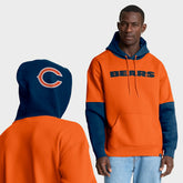Chicago Bears Helmet Pullover Hoodie - Orange discount