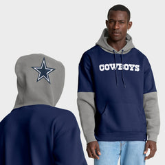 Dallas Cowboys Helmet Pullover Hoodie - Navy discount