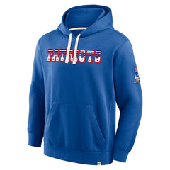 New England Patriots New Horizons Heritage Pullover Hoodie - Royal discount