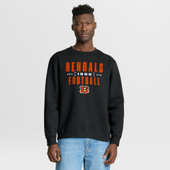 Cincinnati Bengals Powerful Throw Legacy Pullover Sweatshirt - Black discount