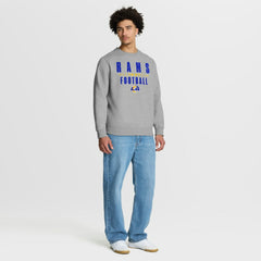 Los Angeles Rams Powerful Throw Legacy Pullover Sweatshirt - Heather Gray on sale