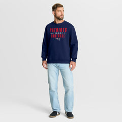 New England Patriots Powerful Throw Legacy Pullover Sweatshirt - Navy discount
