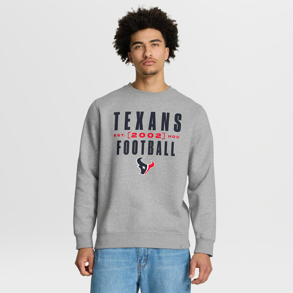 Houston Texans Powerful Throw Legacy Pullover Sweatshirt - Heather Gray online