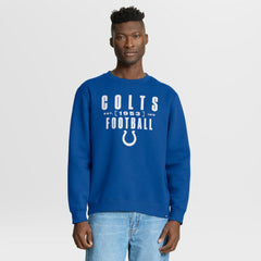 Indianapolis Colts Powerful Throw Legacy Pullover Sweatshirt - Royal on sale