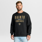 New Orleans Saints Powerful Throw Legacy Pullover Sweatshirt - Black online
