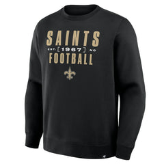 New Orleans Saints Powerful Throw Legacy Pullover Sweatshirt - Black online
