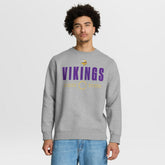 Minnesota Vikings Direct Handoff Legacy Pullover Sweatshirt - Heather Gray discount