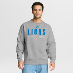 Detroit Lions Direct Handoff Legacy Pullover Sweatshirt - Heather Gray discount