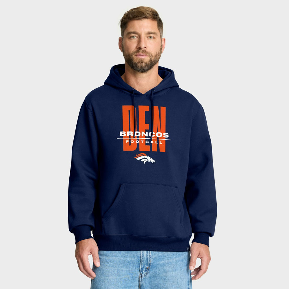 Denver Broncos Right Tackle Legacy Pullover Hoodie - Navy outlet