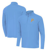 Pittsburgh Pirates Antigua Intent Quarter-Zip Top Powder Blue