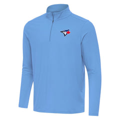 Toronto Blue Jays Antigua Intent Quarter-Zip Top Powder Blue