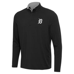 Detroit Tigers Antigua Content Quarter-Zip Top Black