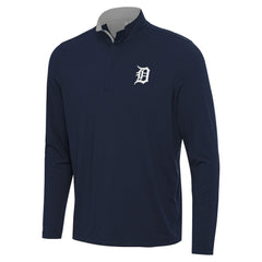 Detroit Tigers Antigua Content Quarter-Zip Top Navy