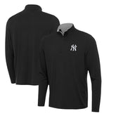 New York Yankees Antigua Content Quarter-Zip Top Black
