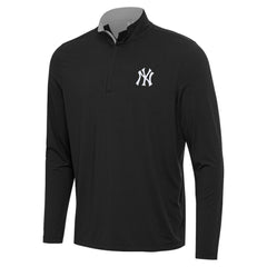 New York Yankees Antigua Content Quarter-Zip Top Black