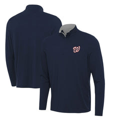 Washington Nationals Antigua Content Quarter-Zip Top Navy