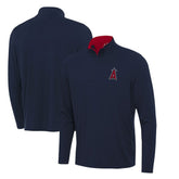 Los Angeles Angels Antigua Content Quarter-Zip Top Navy
