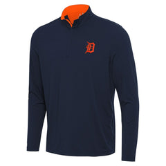 Detroit Tigers Antigua Content Quarter-Zip Top Navy