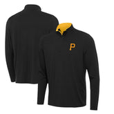 Pittsburgh Pirates Antigua Content Quarter-Zip Top Black