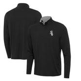 Chicago White Sox Antigua Content Quarter-Zip Top Black