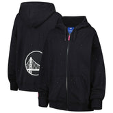 Golden State Warriors Terez Women's Oversized Allover Gemstone Full-Zip Hoodie sale - Black on sale