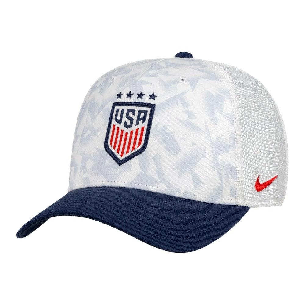 USWNT Unisex Rise Printed Trucker Adjustable Hat - White cheap