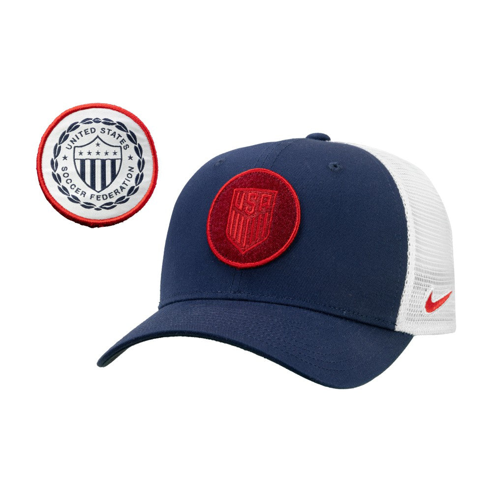 USMNT Unisex Rise Trucker Adjustable Hat - Navy shop