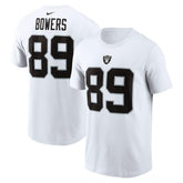 Brock Bowers Las Vegas Raiders Name & Number T-Shirt - White for sale