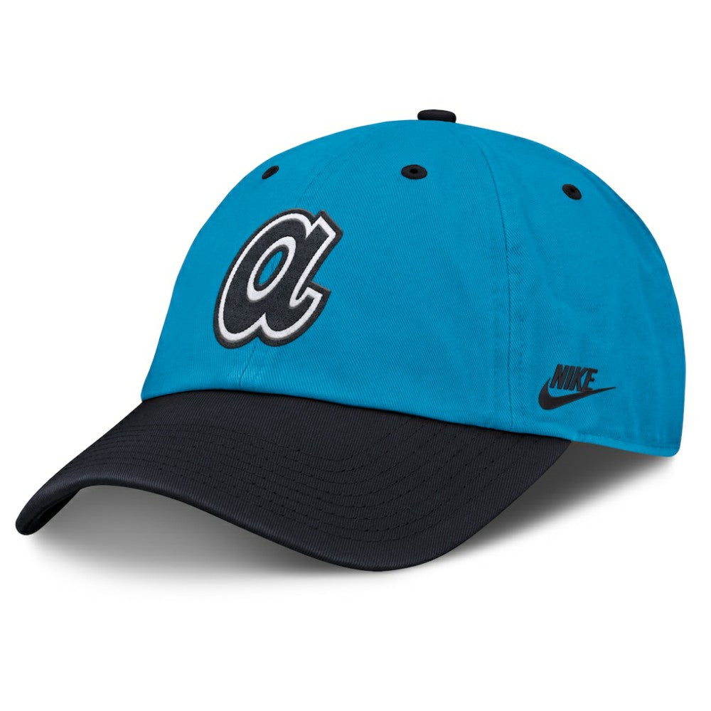 Atlanta Braves Neon 90s Club Adjustable Hat Blue/Navy