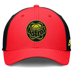 Houston Astros Neon 90s Rise SwooshFlex Hat Crimson/Black