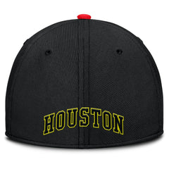 Houston Astros Neon 90s Rise SwooshFlex Hat Crimson/Black