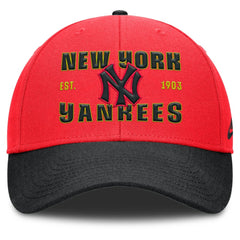 New York Yankees Neon 90s Rise Adjustable Hat Crimson/Black