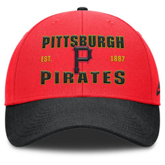 Pittsburgh Pirates Neon 90s Rise Adjustable Hat Crimson/Black