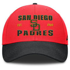 San Diego Padres Neon 90s Rise Adjustable Hat Crimson/Black