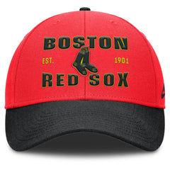 Boston Red Sox Neon 90s Rise Adjustable Hat Crimson/Black