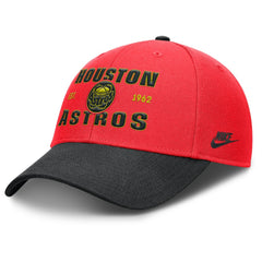 Houston Astros Neon 90s Rise Adjustable Hat Crimson/Black