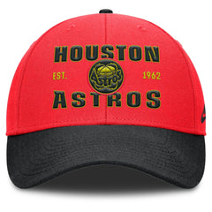 Houston Astros Neon 90s Rise Adjustable Hat Crimson/Black