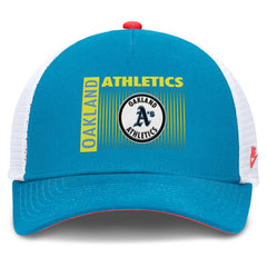 Athletics Neon 90s Rise Structured Performance Adjustable Trucker Hat Teal