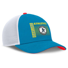 Athletics Neon 90s Rise Structured Performance Adjustable Trucker Hat Teal