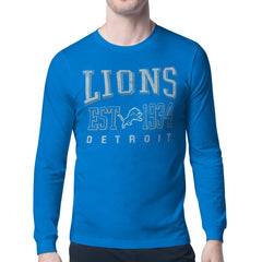 Detroit Lions Starter Retro Team Logo Long Sleeve T-Shirt - Blue cheap