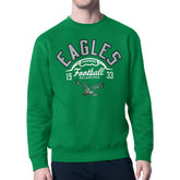 Philadelphia Eagles Starter Team Retro Logo Fleece Tri-Blend Pullover Sweatshirt - Kelly Green online