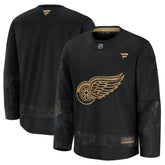 Detroit Red Wings Fanatics 2024 Military Appreciation Practice Jersey - Black Jerseys