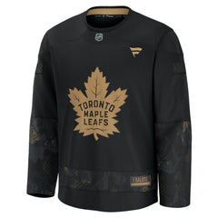 Toronto Maple Leafs Fanatics 2024 Military Appreciation Practice Jersey - Black Jerseys
