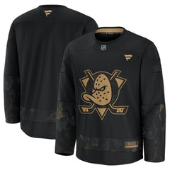 Anaheim Ducks Fanatics 2024 Military Appreciation Practice Jersey - Black Jerseys
