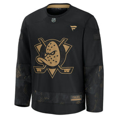 Anaheim Ducks Fanatics 2024 Military Appreciation Practice Jersey - Black Jerseys