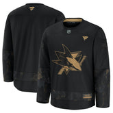 San Jose Sharks Fanatics 2024 Military Appreciation Practice Jersey - Black Jerseys