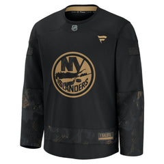 New York Islanders Fanatics 2024 Military Appreciation Practice Jersey - Black Jerseys
